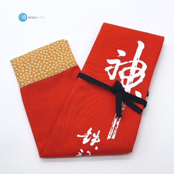 Orange Canvas Shinai Bag "Sei-ki-Shin" (Holds 3 Shinai)
